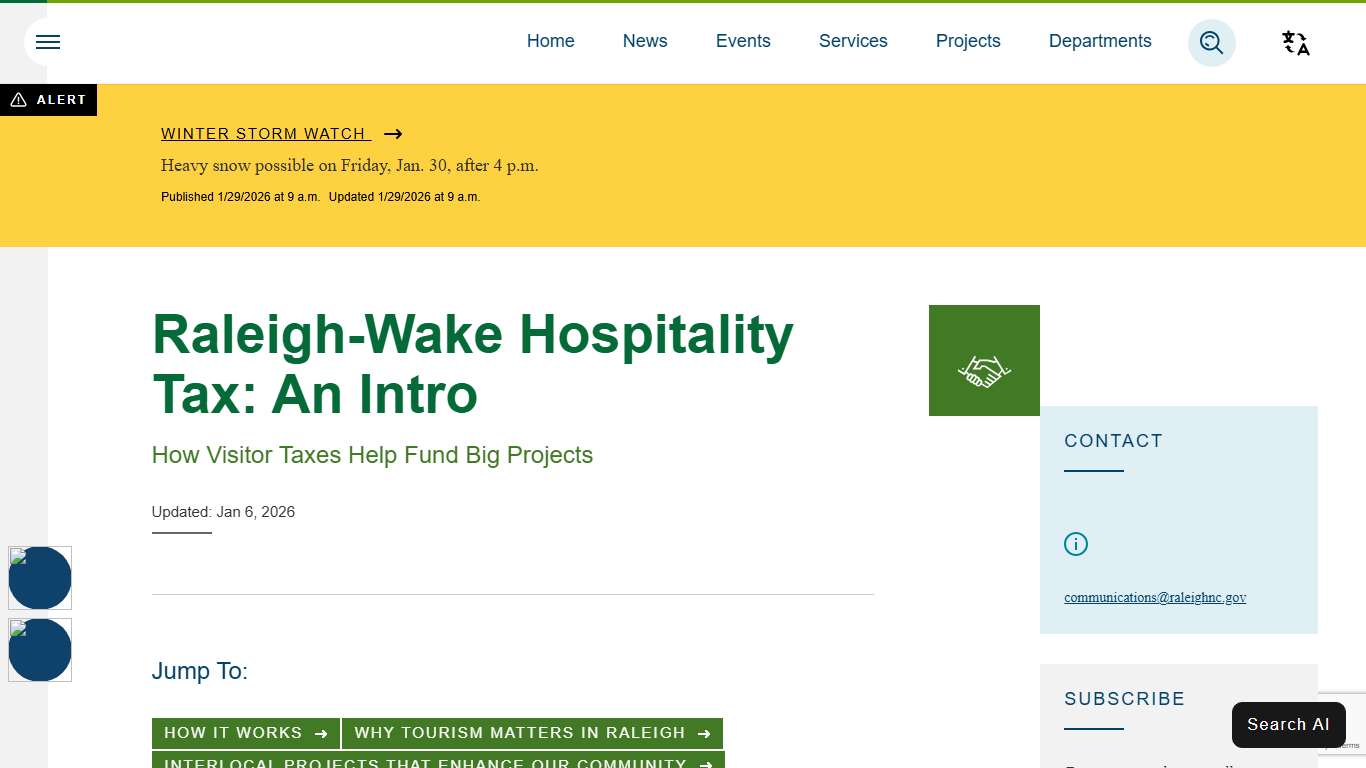 Raleigh-Wake Hospitality Tax: An Intro Raleighnc.gov