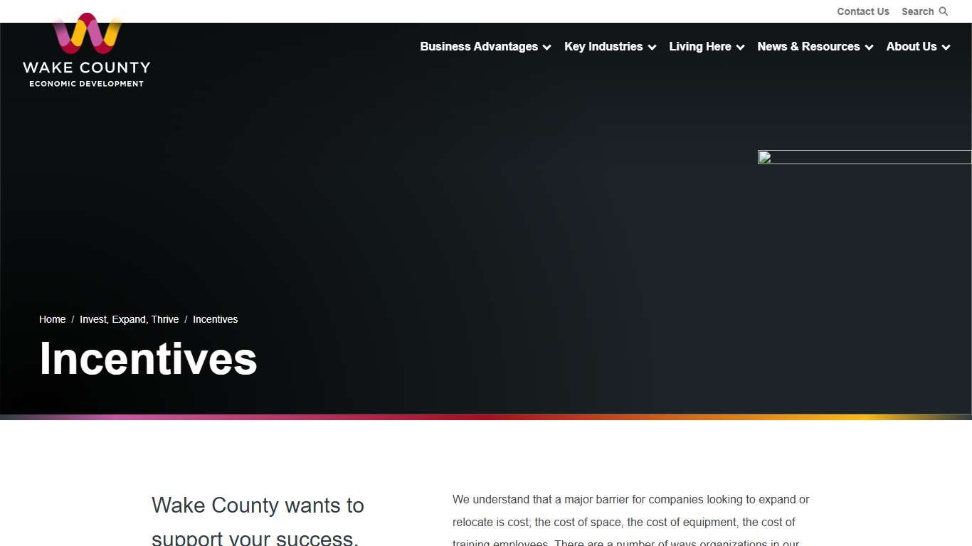 Incentives Wake County Economic Development